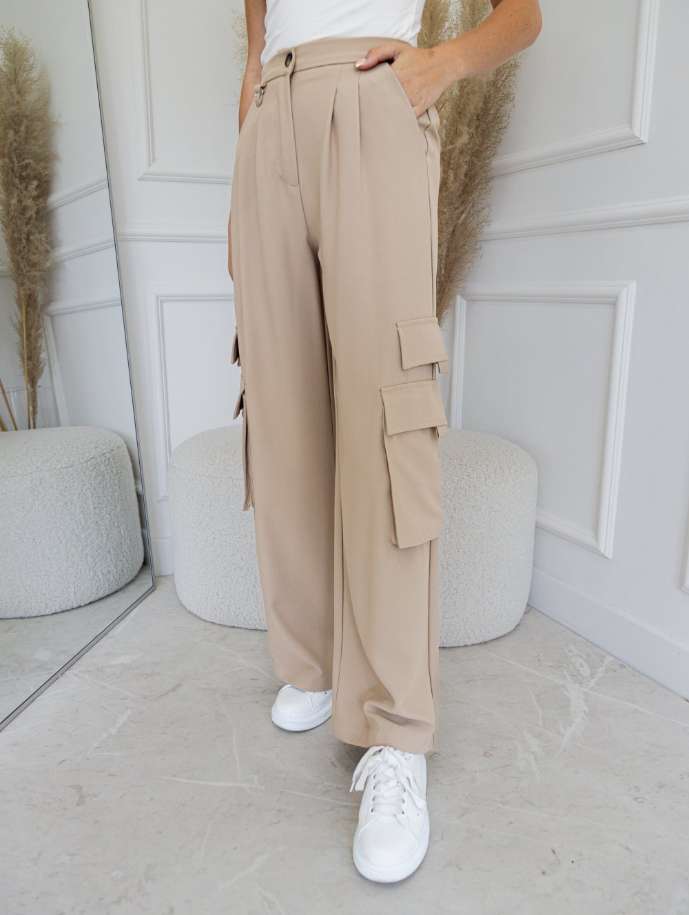 Nohavice jednofarebné s vačkami 2315