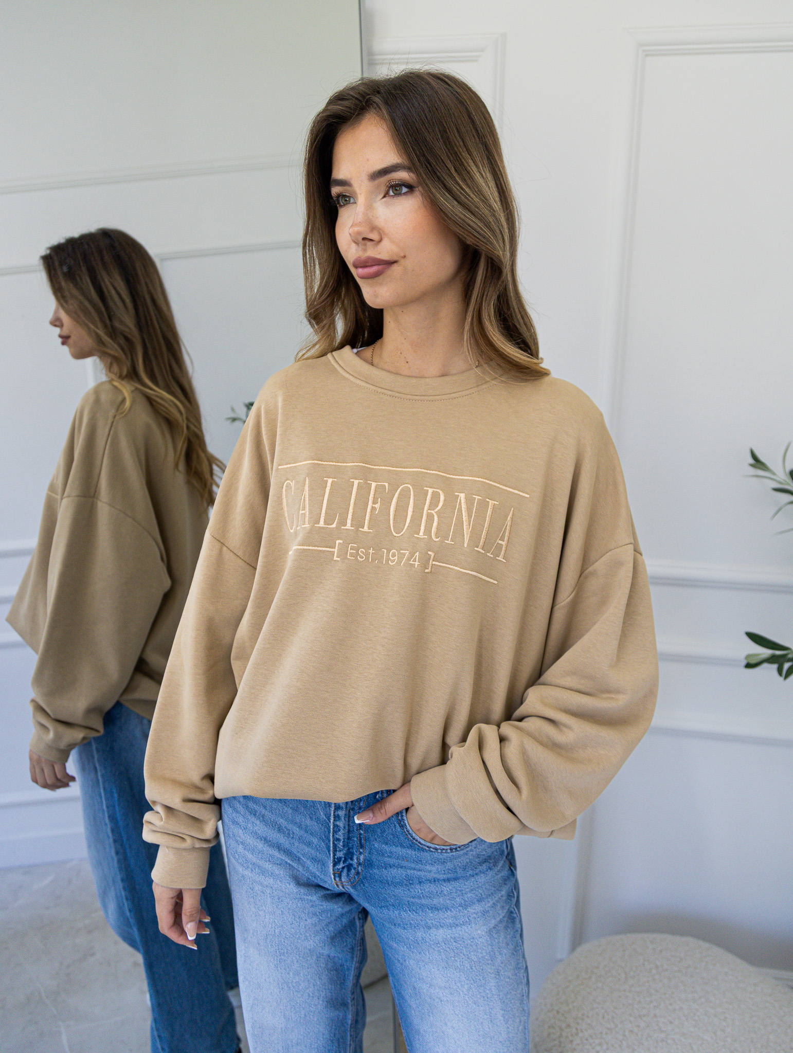 Mikina bez kapuce CALIFORNIA 6123