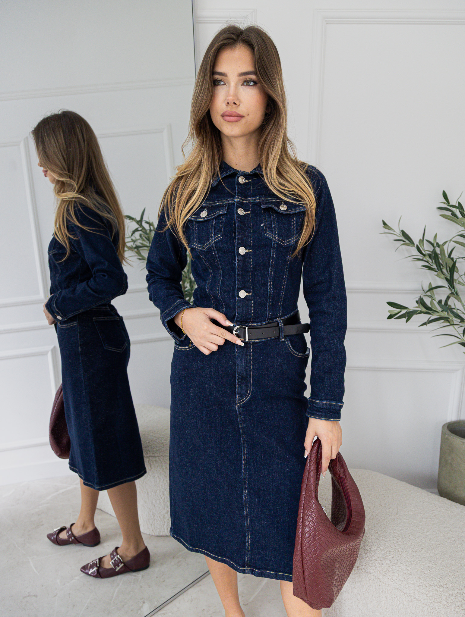 Šaty rifľové C118