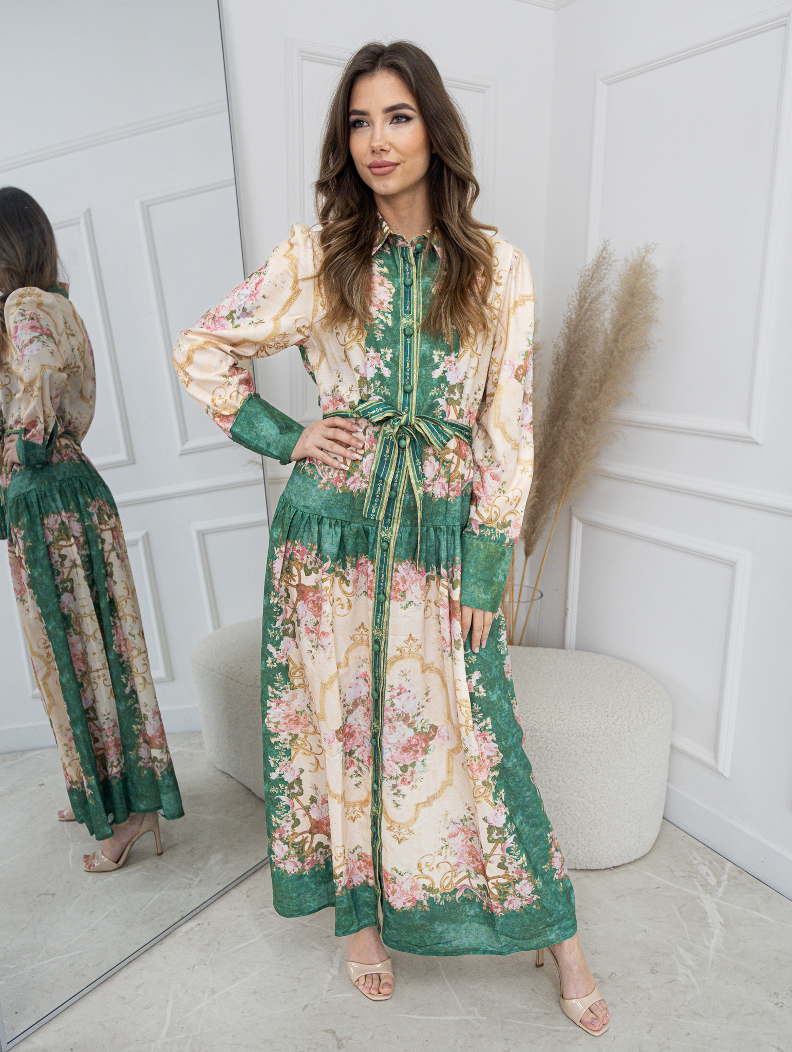 Šaty květované ornamenty 2095