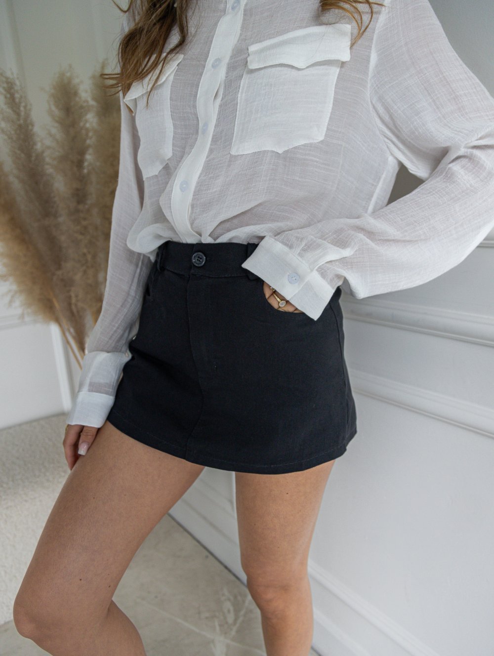 Skort jednofarebný 46500