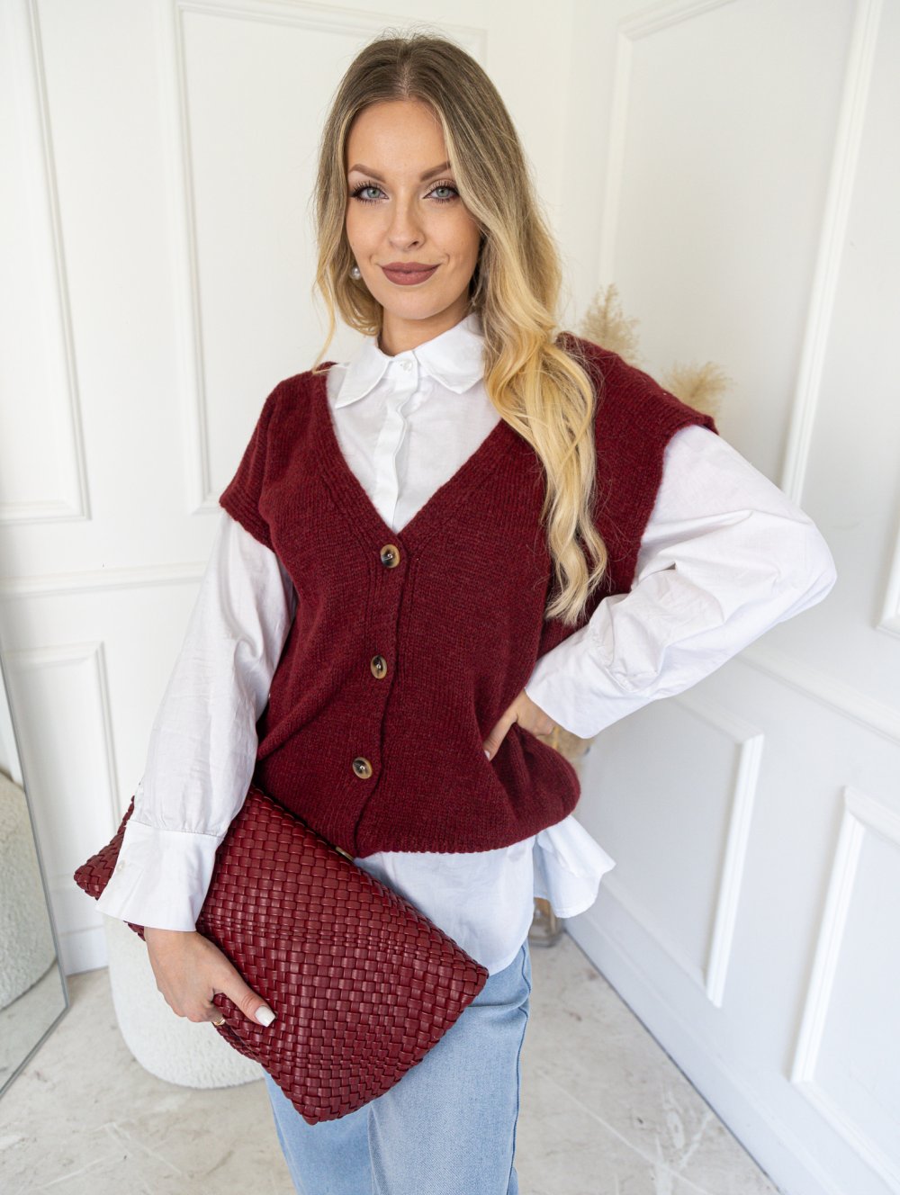 Vesta na knoflíky 2548