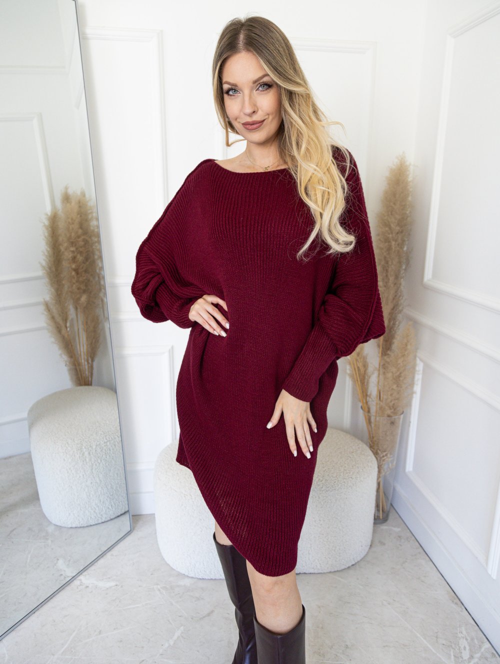 Šaty svetrové OVERSIZE